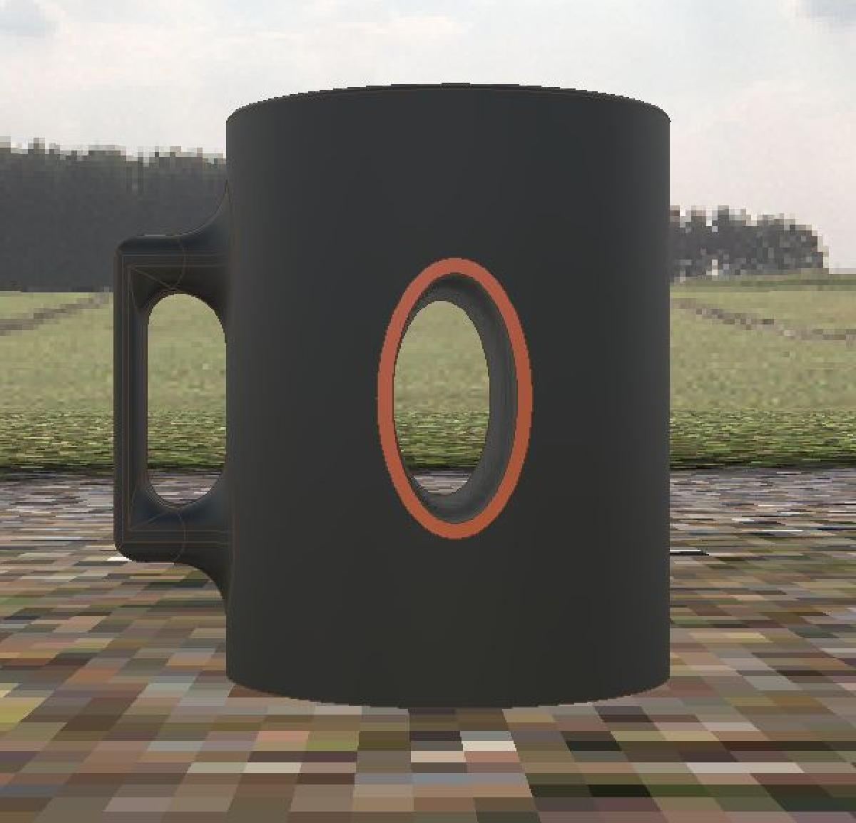 caneca Einstein Rosen do portal 2