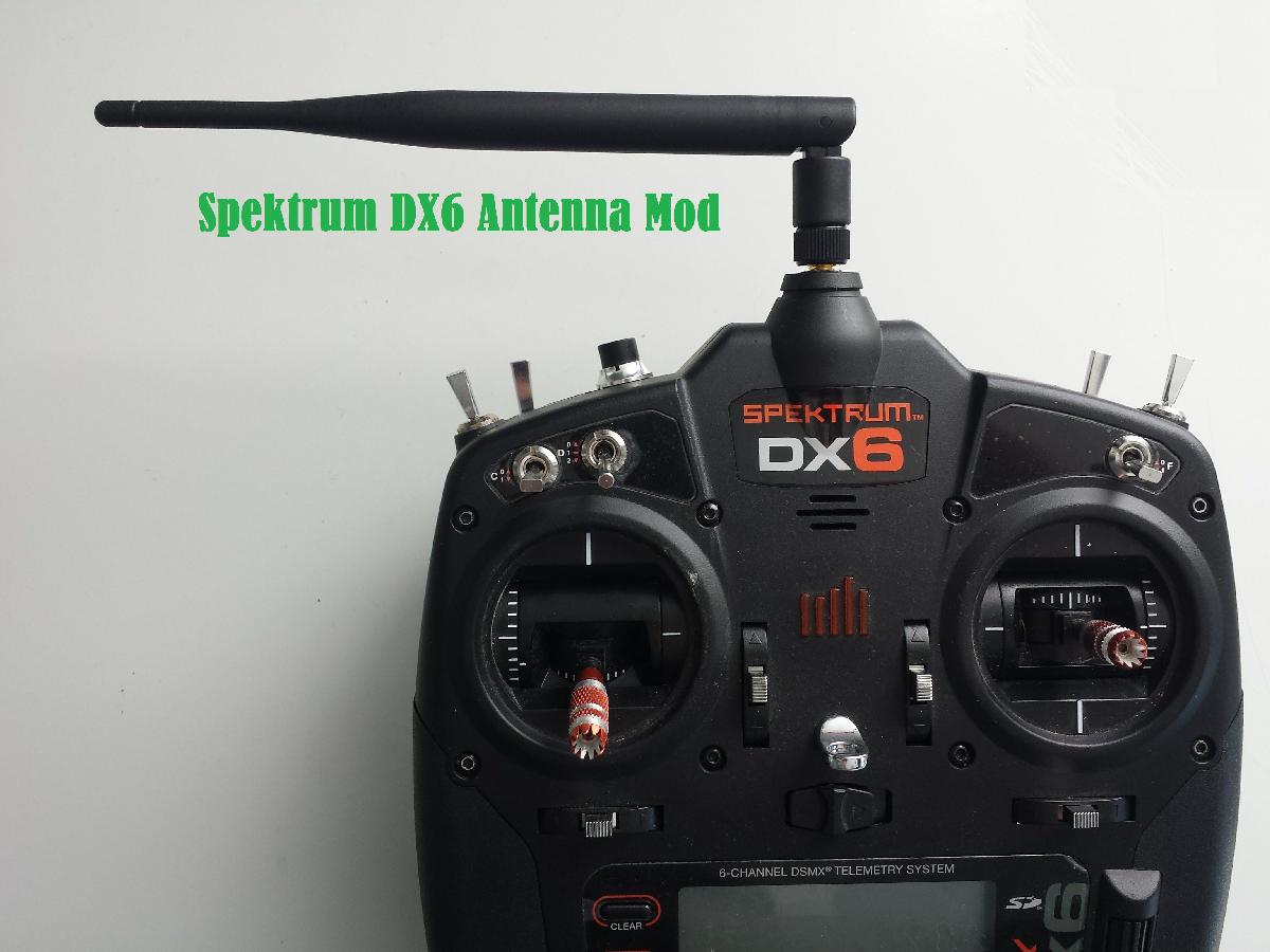 Modificacao da Antena SMA do Spektrum DX6 Gen2