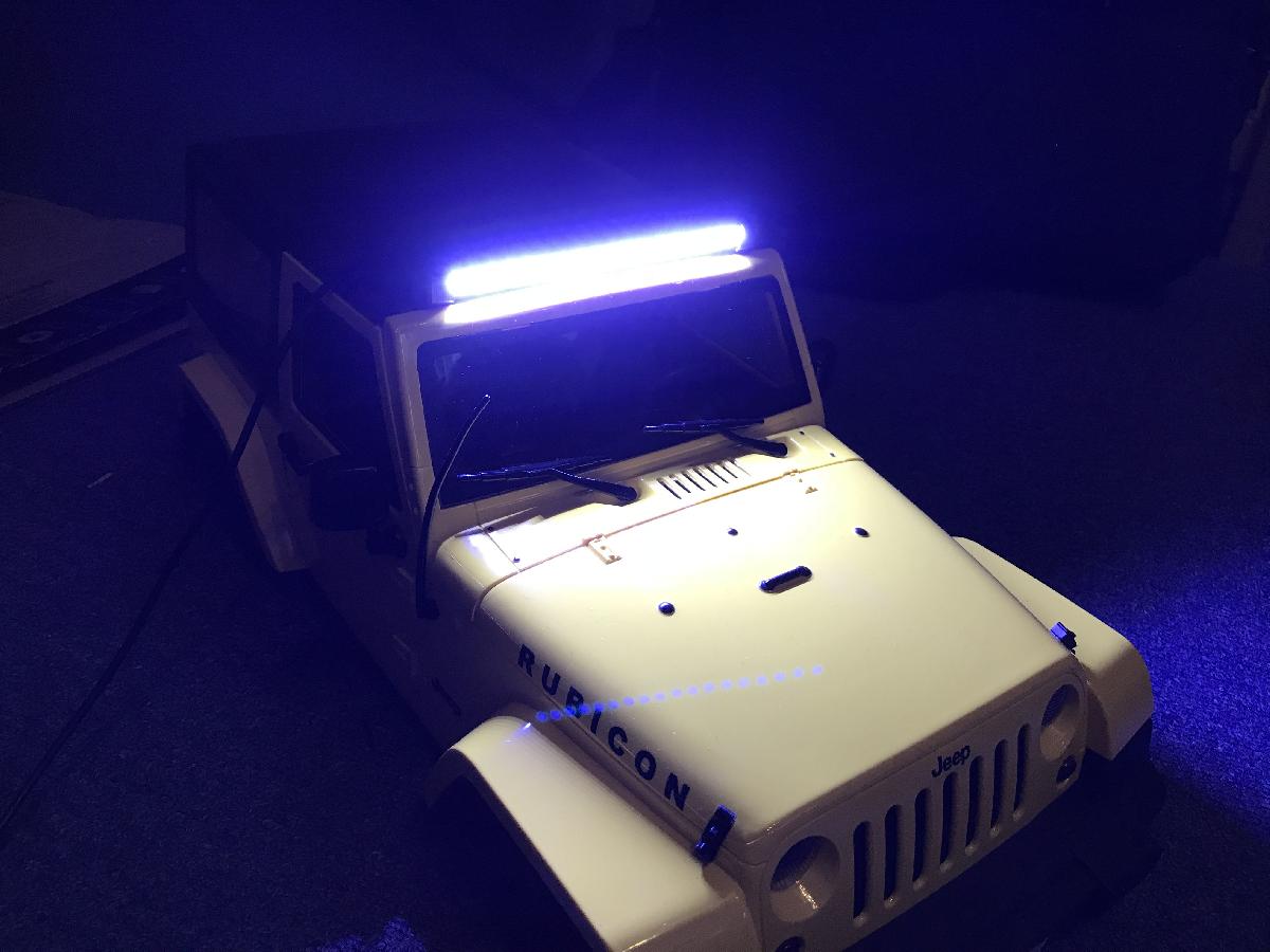 Barra de Luz LED para Carro RC Jeep JK 1/10