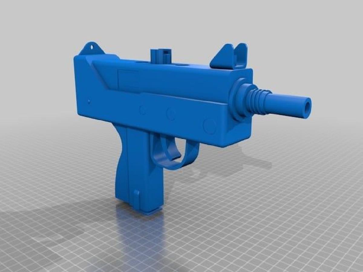 arma MAC 10 tamanho real