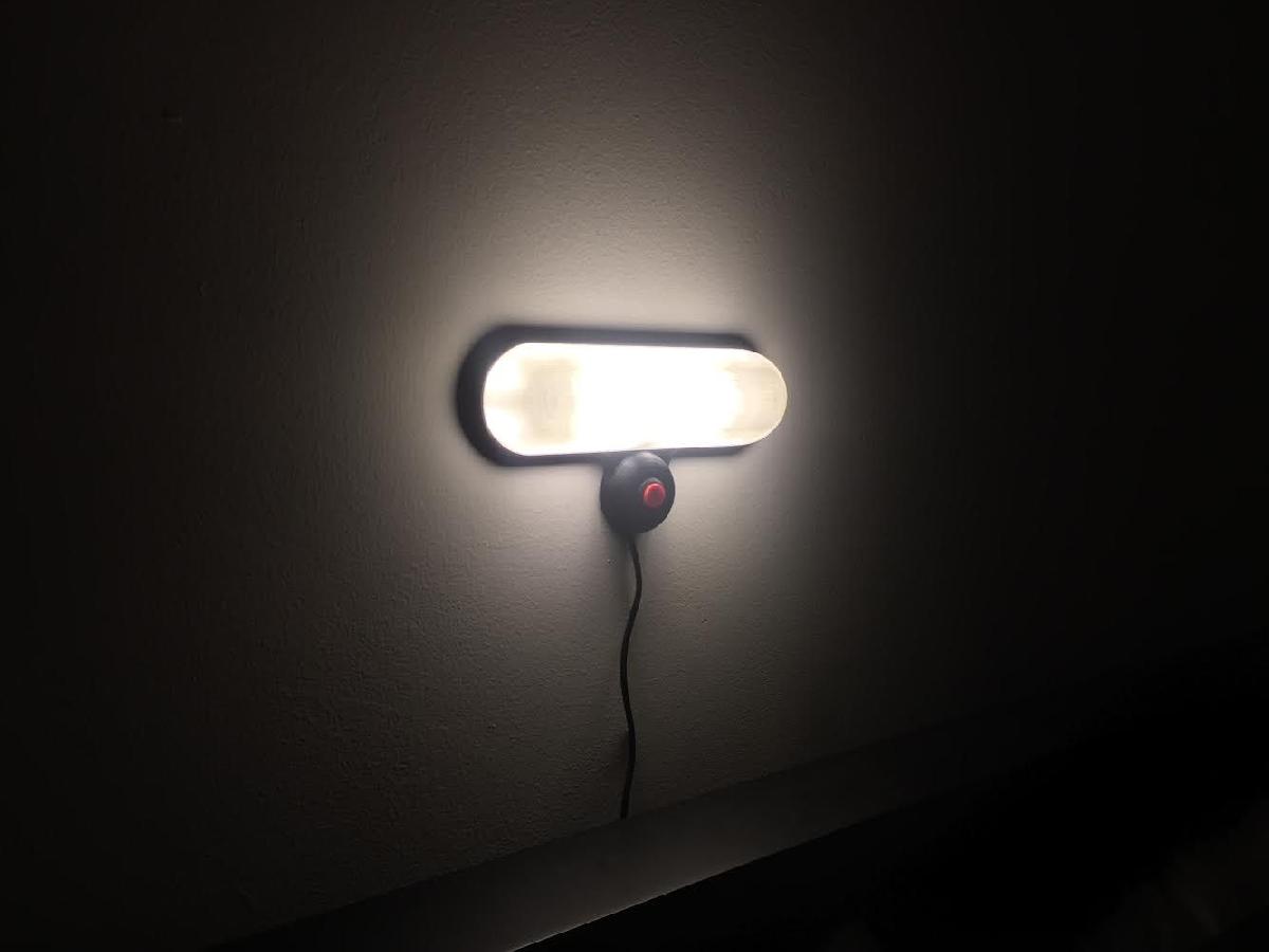 Luminaria de parede simples