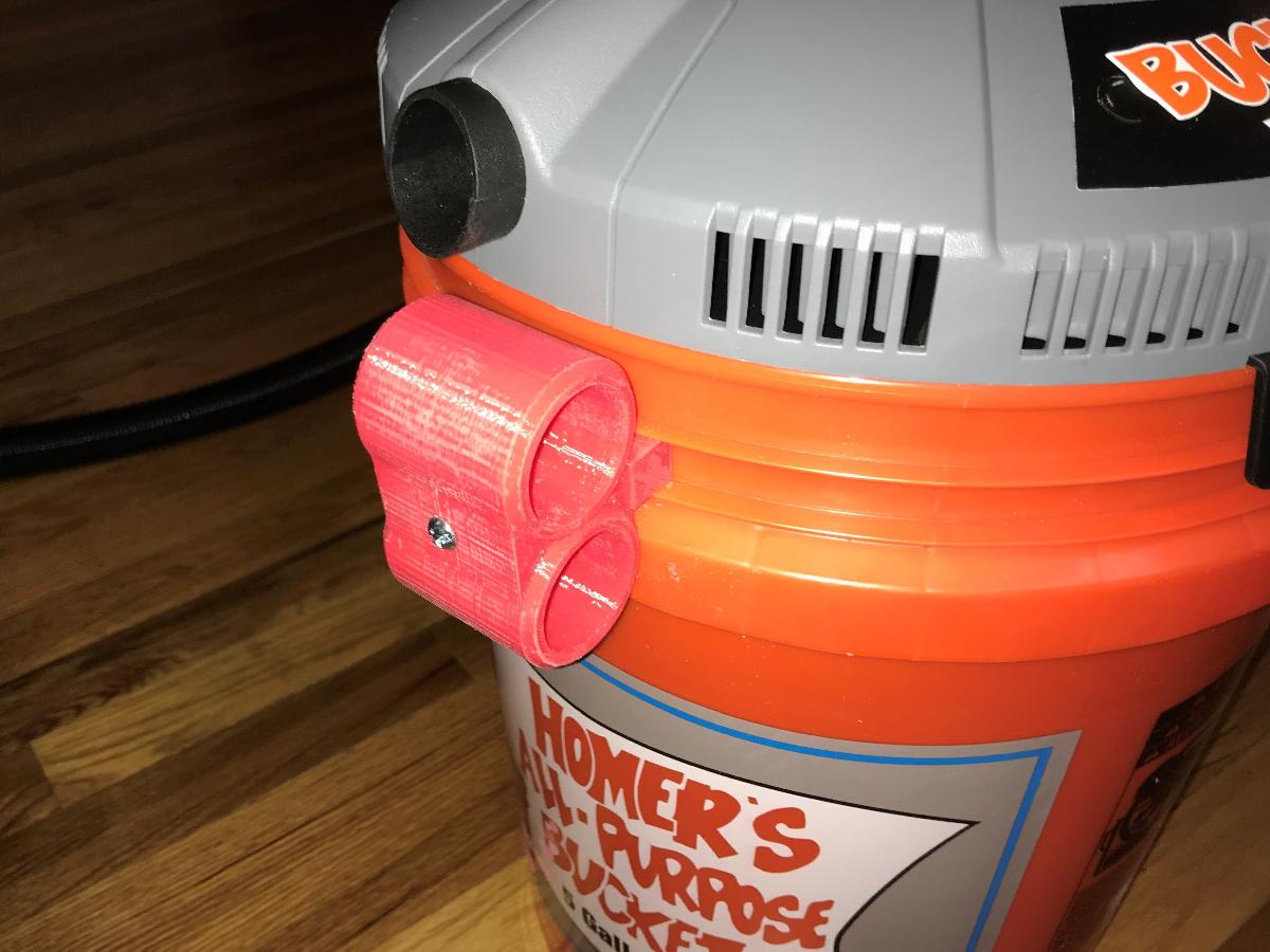 Suportes para cordao e mangueira do aspirador Bucket Head da Home Depot