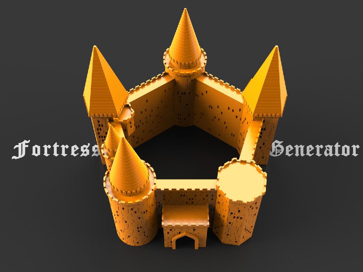 Gerador de fortaleza medieval