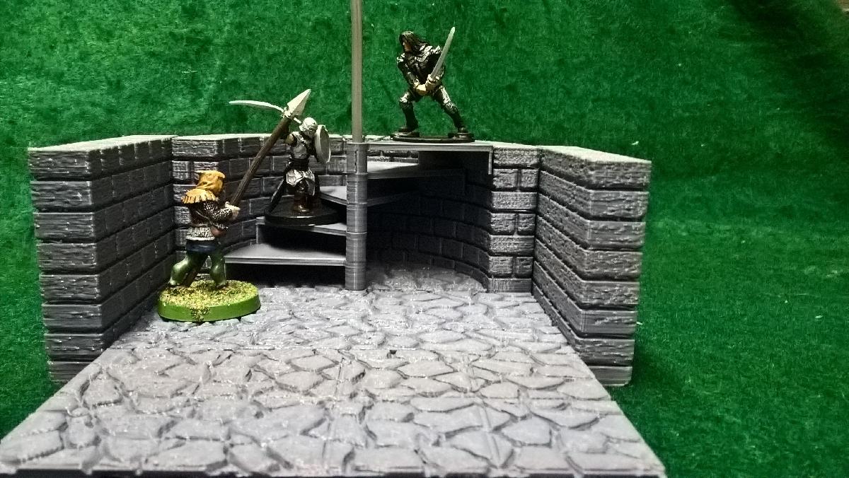 Escada em espiral OpenLock 2.0 com degraus infinitos