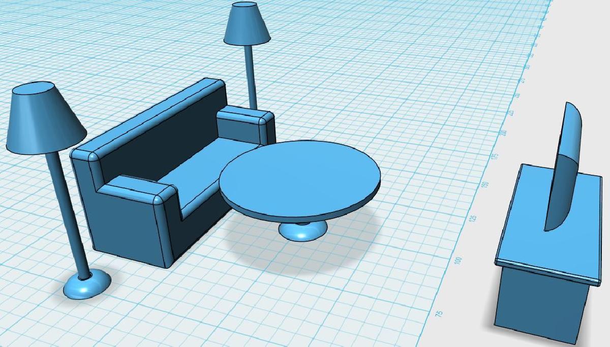 Mini Conjunto de Sala de Estar