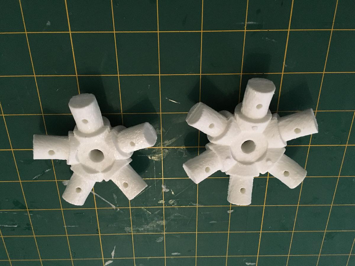 conectores geodesicos de 60 lados