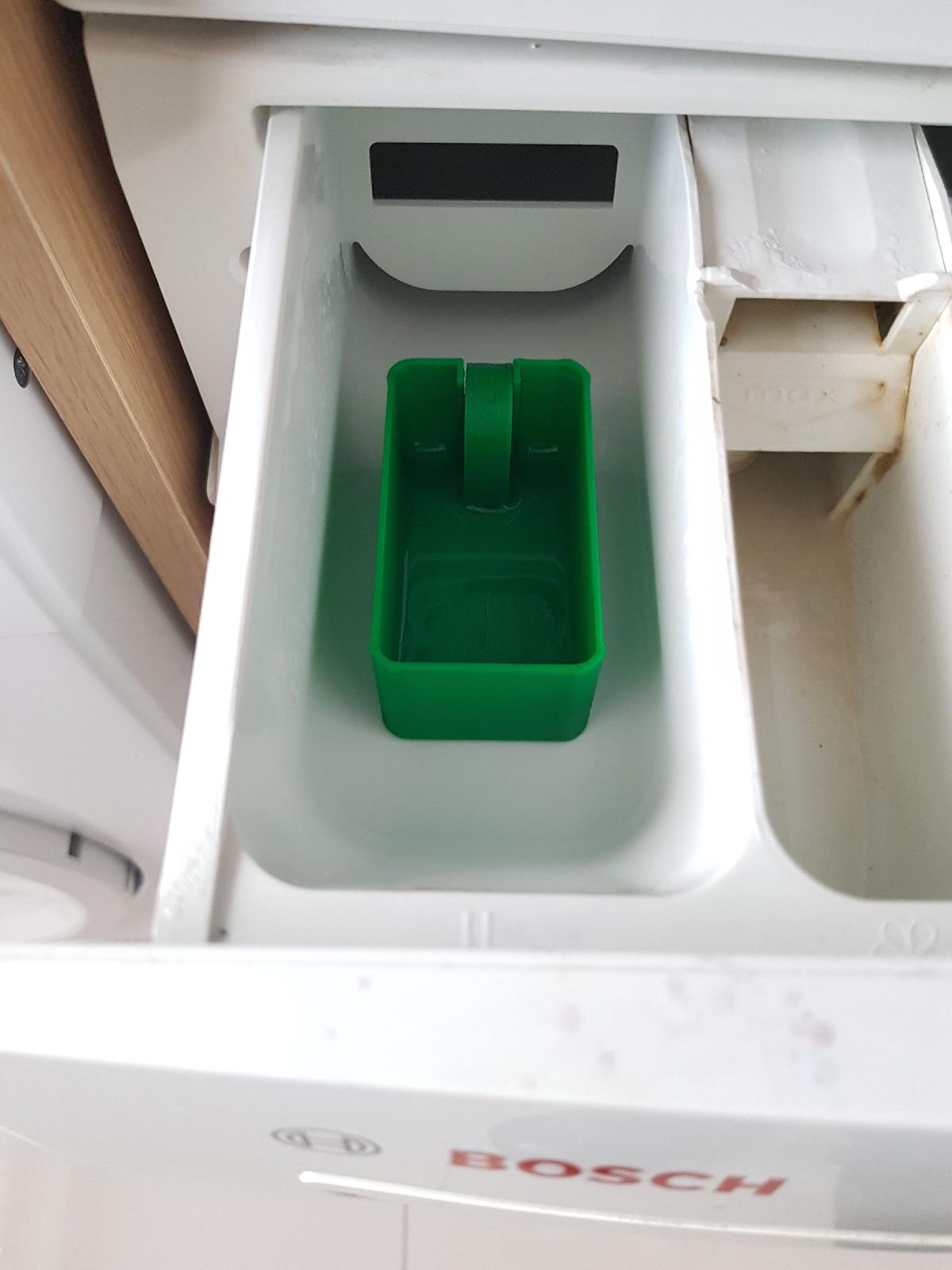 Bandeja de sifao para detergente liquido na gaveta do dispensador