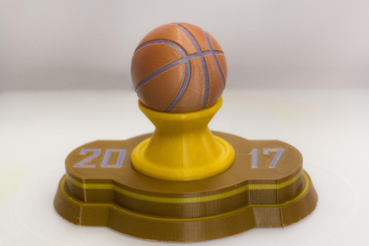 Trofeu de Basquete Multicolorido