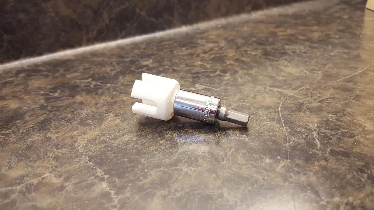 Chave de porca para persiana de furacao