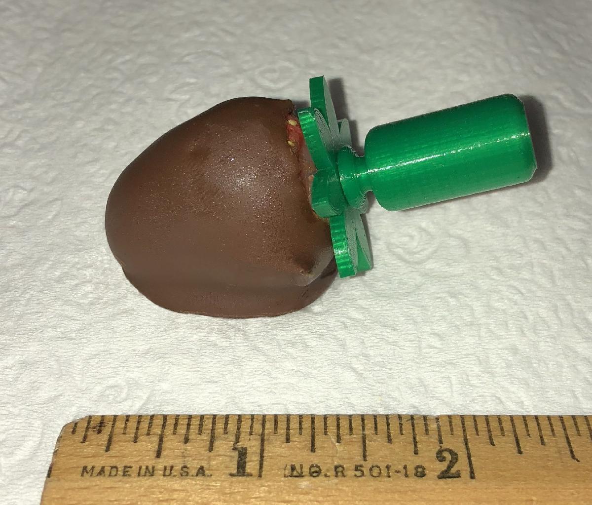 Espetinho de Morango Coberto com Chocolate