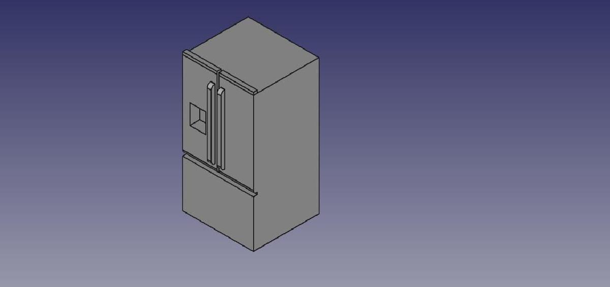 Refrigerador com portas francesas e freezer inferior