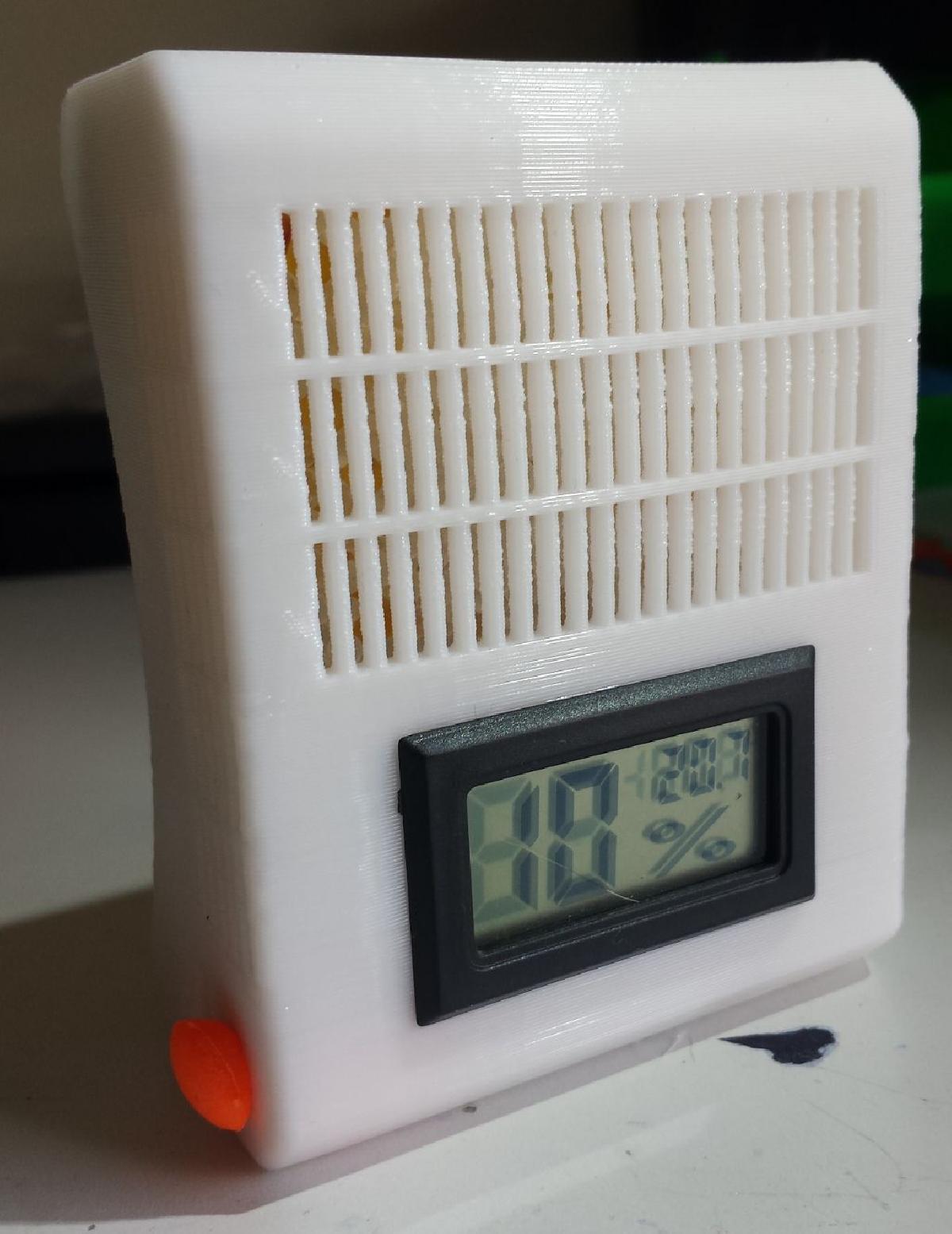 Caixa de dessecante de silica para um carretel de filamento