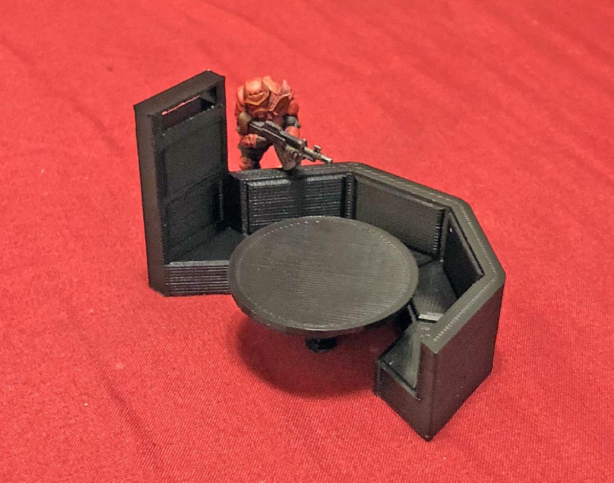 Mesa de Midia Bistro   Terreno Sci fi de 28mm