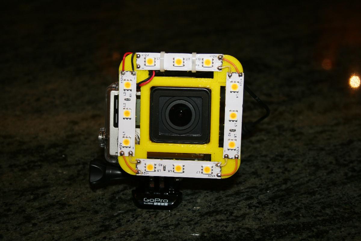 anel de luz universal / difusor / suporte Gopro Hero4 / Hero3