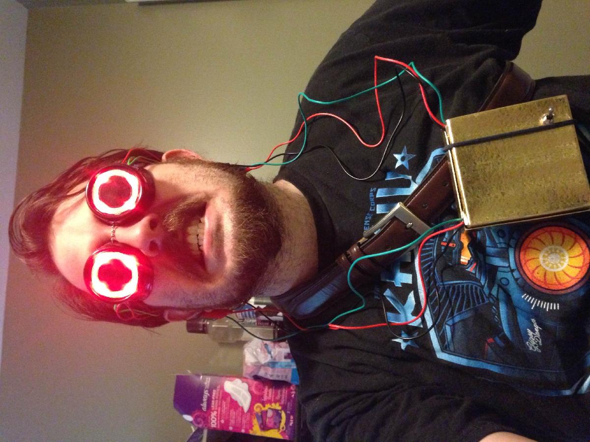 Inserto LED para oculos steampunk