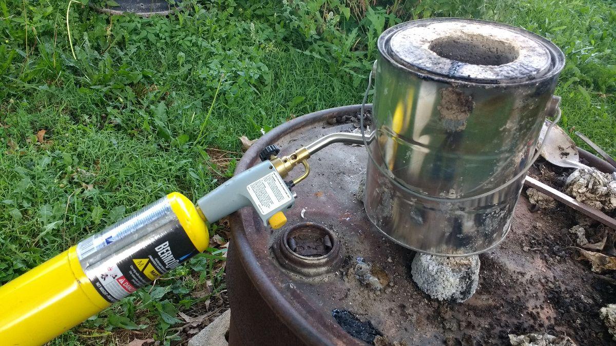 forma interior de forno de derretimento de metal para lata de tinta de 1 galao