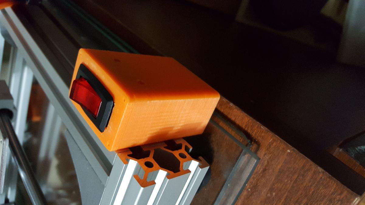 Adaptador de interruptor rocker iluminado para Anet AM8