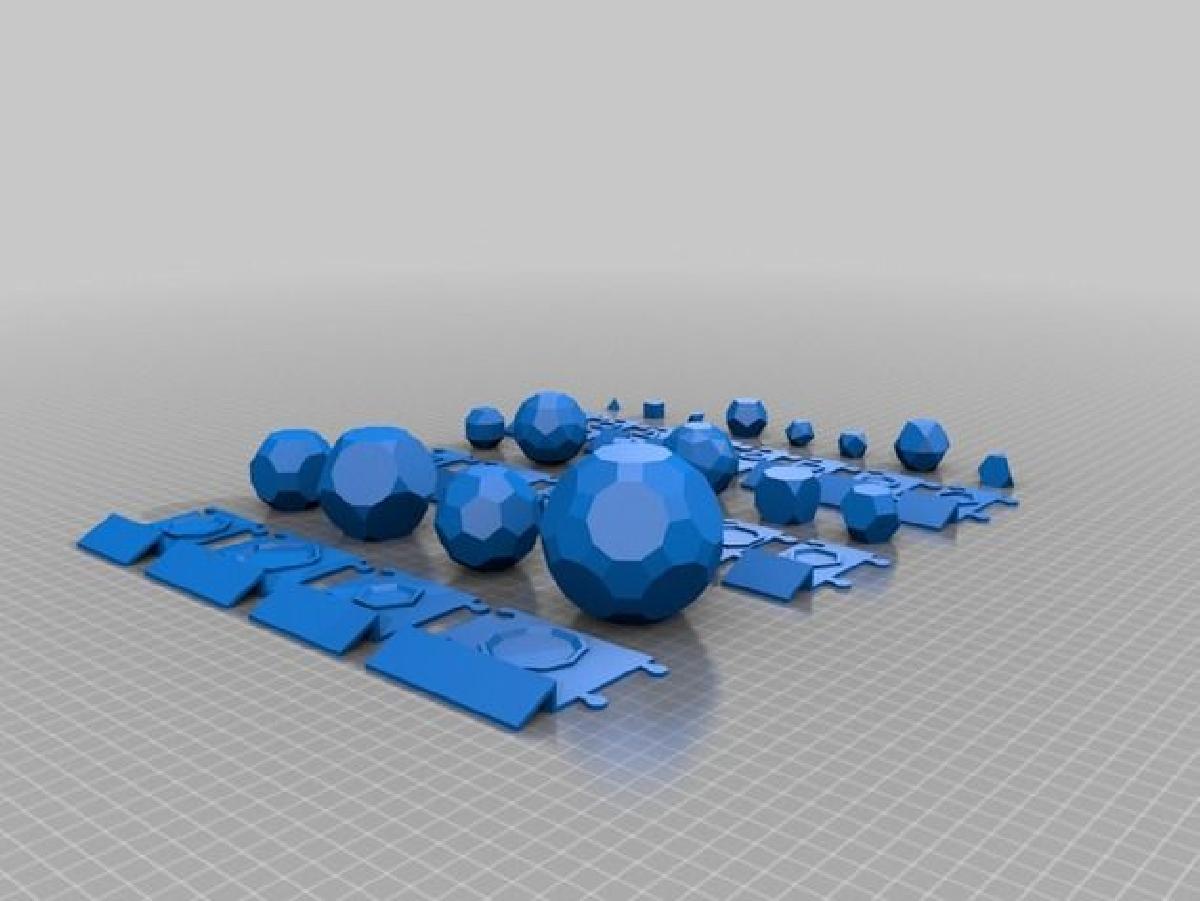 Solidos Platonicos e Arquimedes com Baseboards