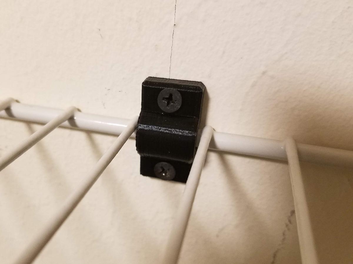 Suporte para prateleira de arame