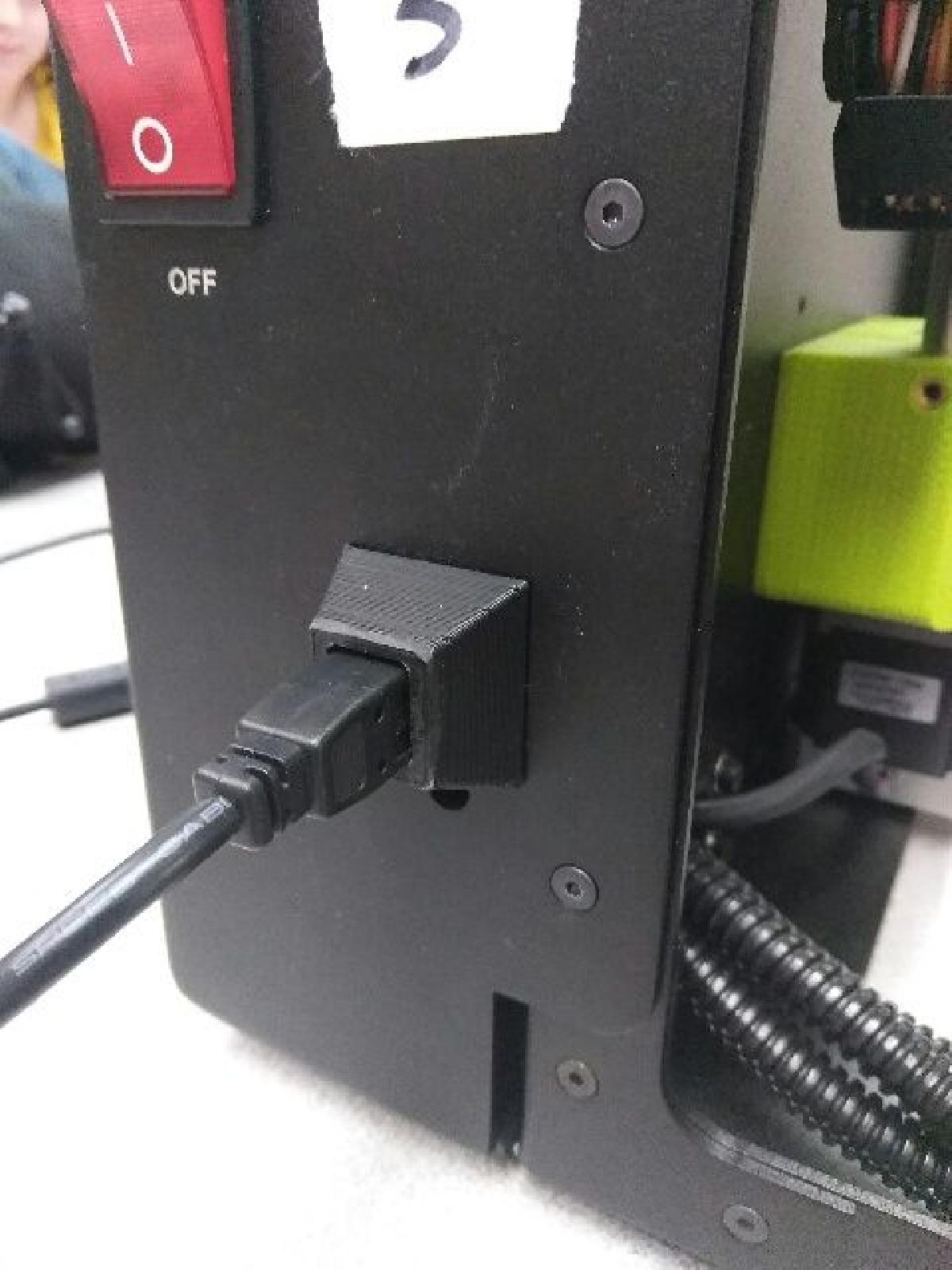 Conector USB e Protetor de Cabo Lulzbot Mini