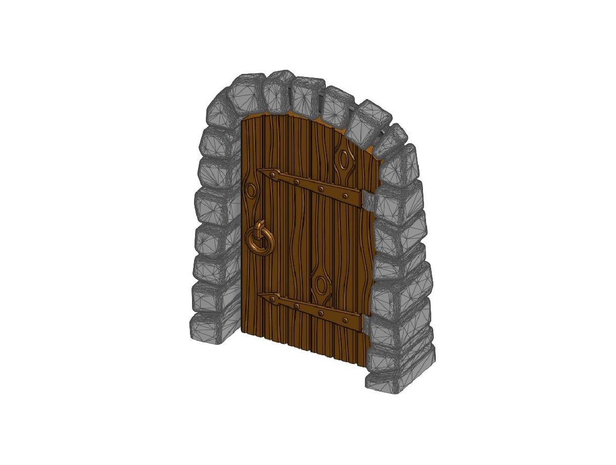 Porta de Masmorra de Pedra   Trabalhando com Grao de Madeira (Remix)