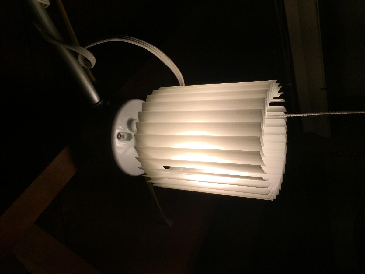 Abajur de ventilador de gaiola de esquilo