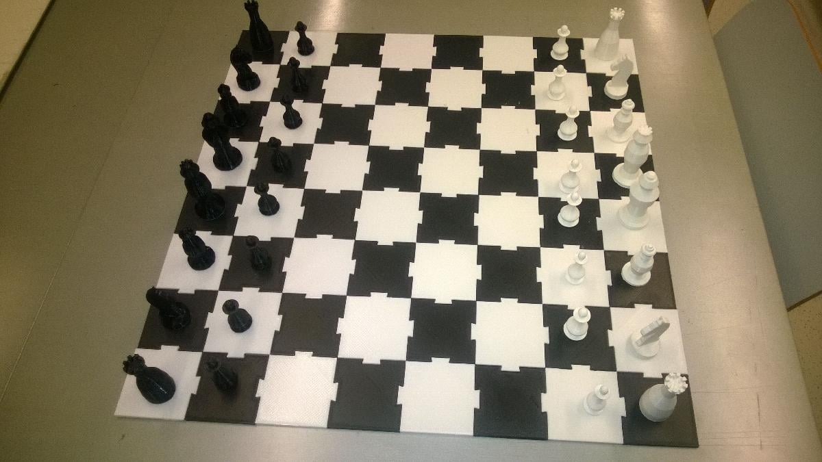 Conjunto de xadrez, todas as pecas