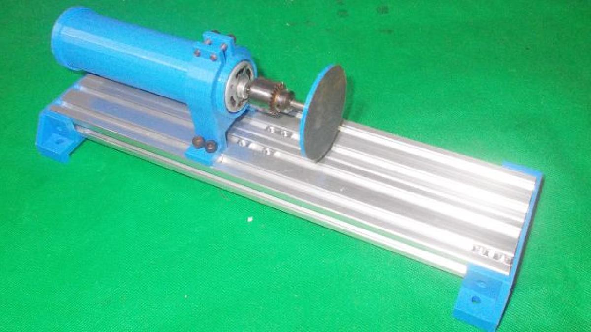028 Maquina de Lixamento Mini Caseira com Furadeira e Motor DC