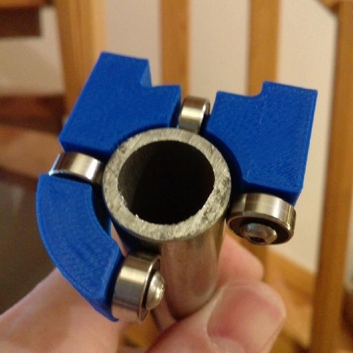 Bloco de suporte para eixos/ trilhos redondos de 19mm (ou 3/4).