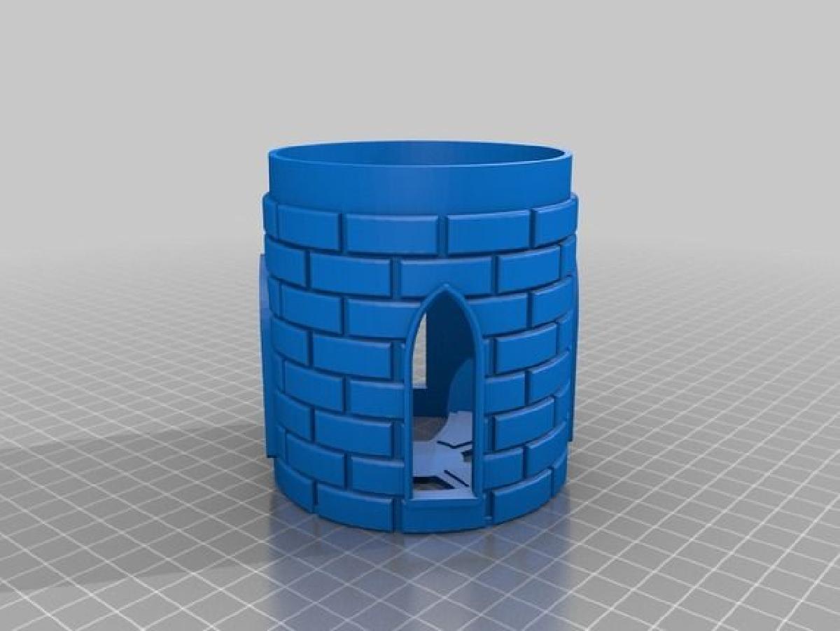 Suporte Torre do Santo Graal para caneta 3D