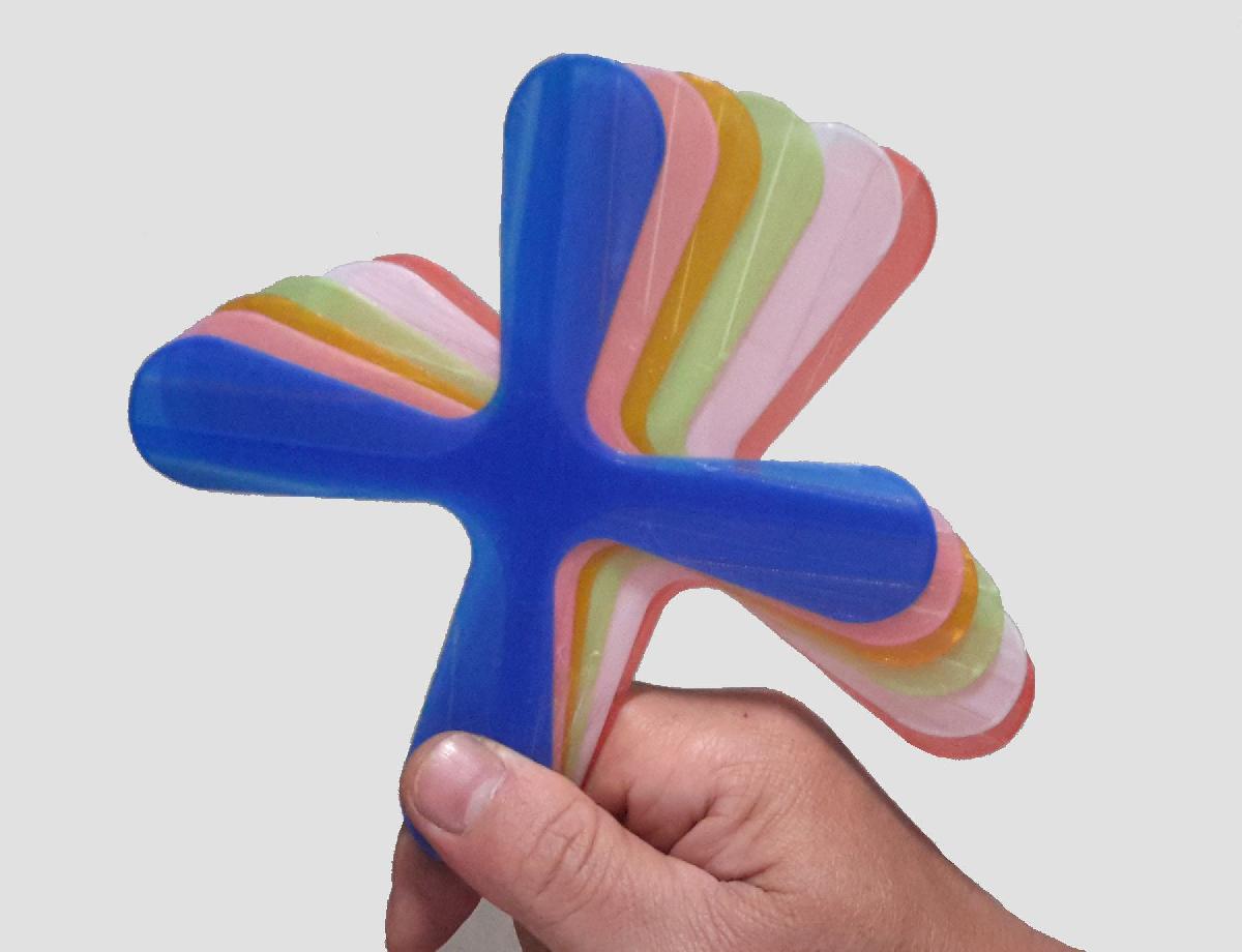 Bumerangue interno leve impresso em 3D