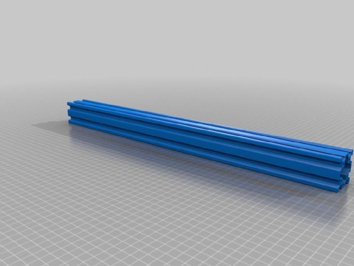 Perfil de Aluminio 40x40x500 ranhura Nut 6