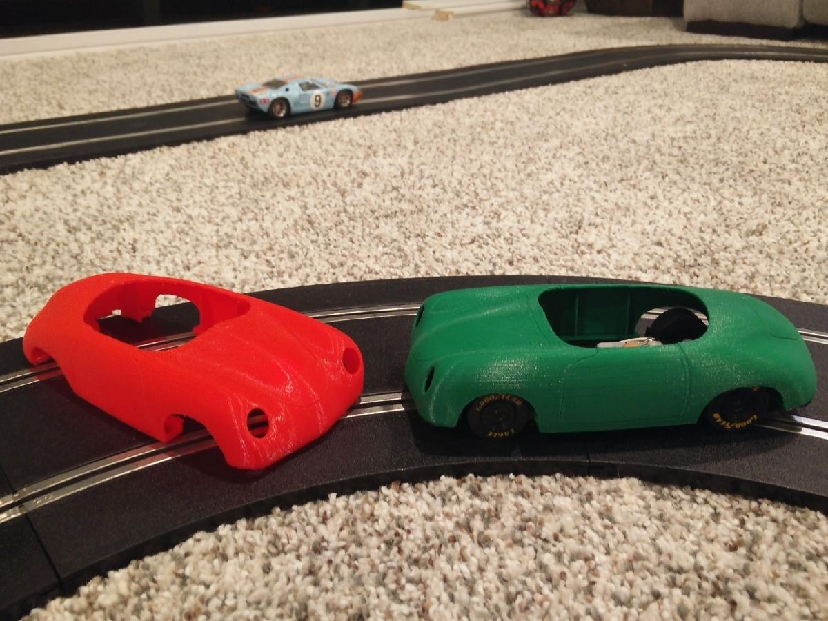 Carcaca do Porsche 356 Speedster para Slot Car