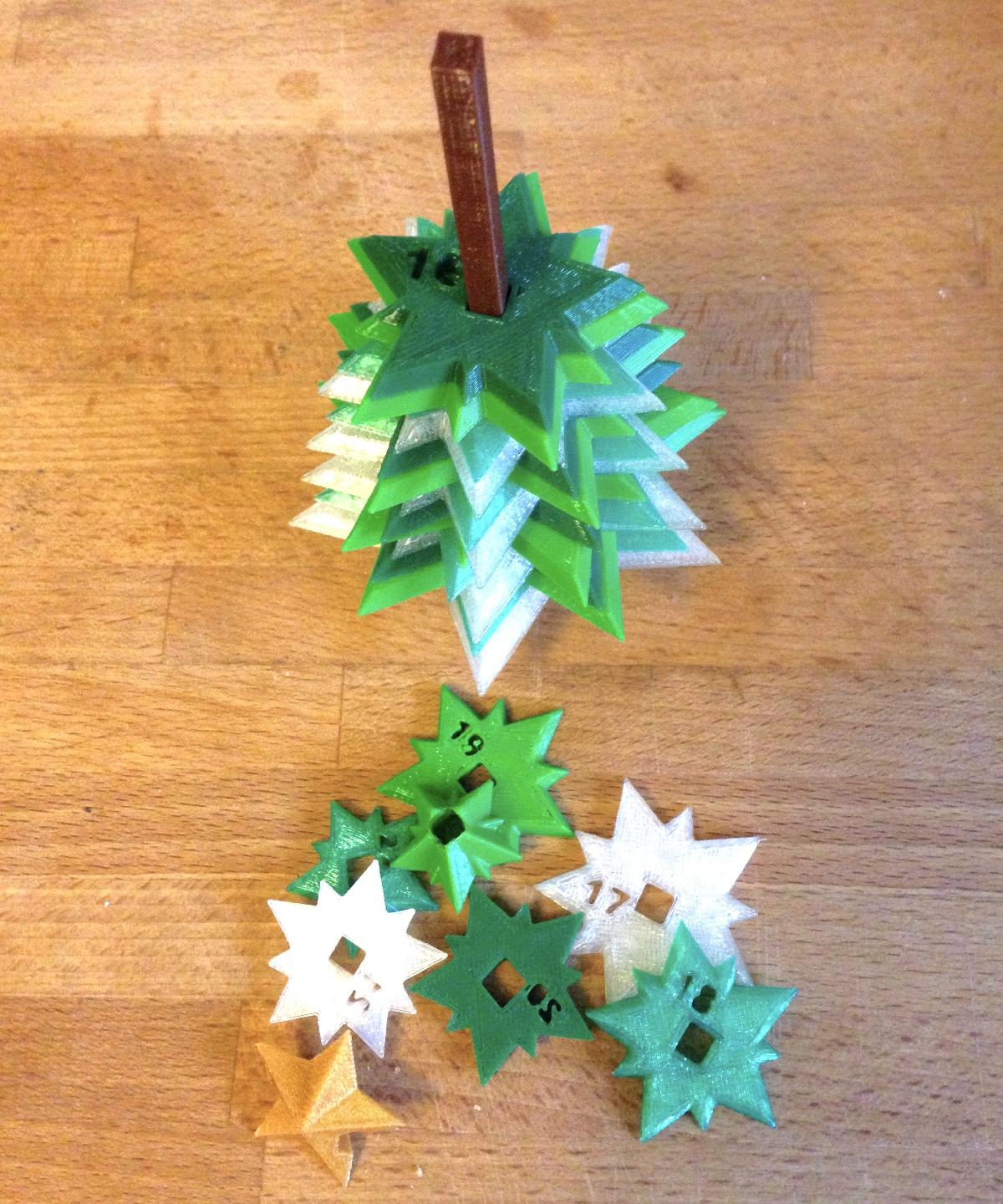 Calendario do Advento da Arvore de Natal