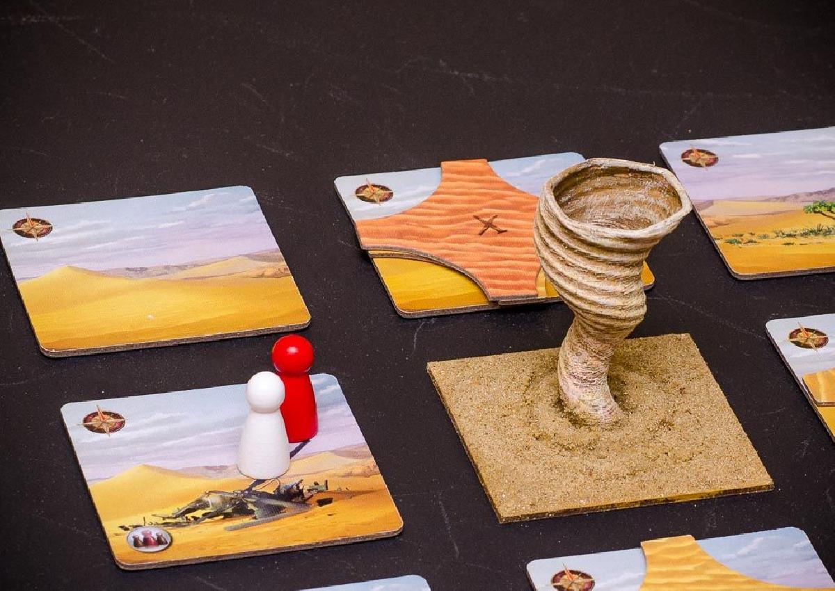 Storm Tile para o jogo de tabuleiro "Forbidden Desert"