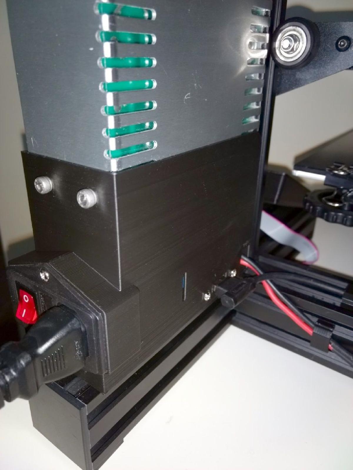 Capa da fonte do Ender 3 com USB