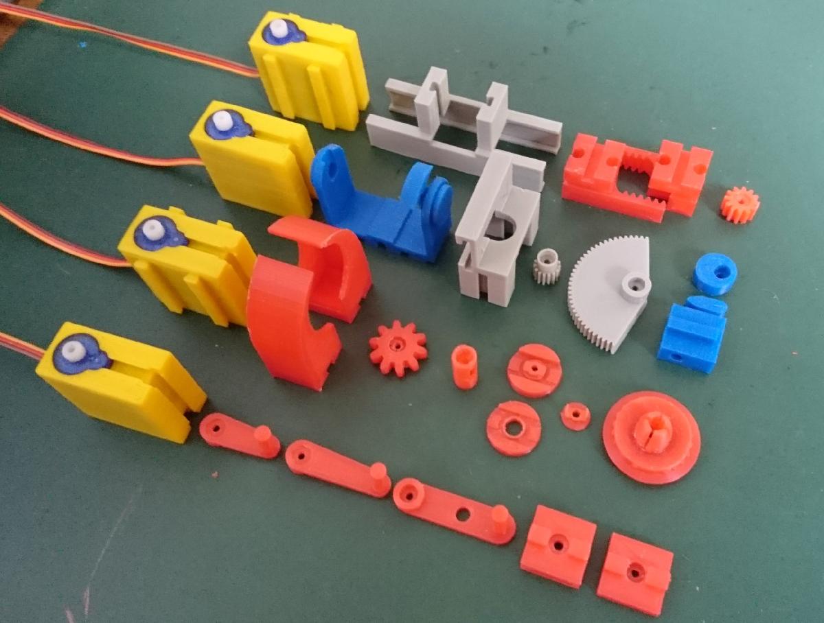 sistema de mini servo SG90 fischertechnik