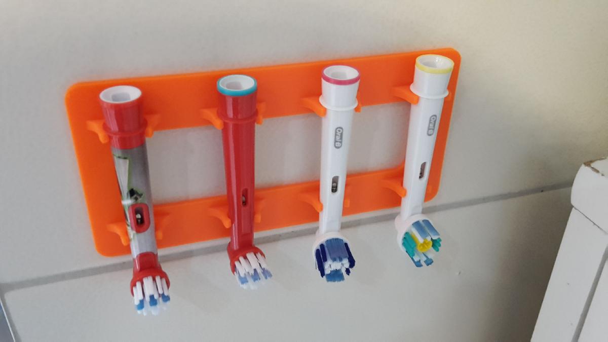 Suporte para cabecotes de escova Oral B   quatro tamanhos