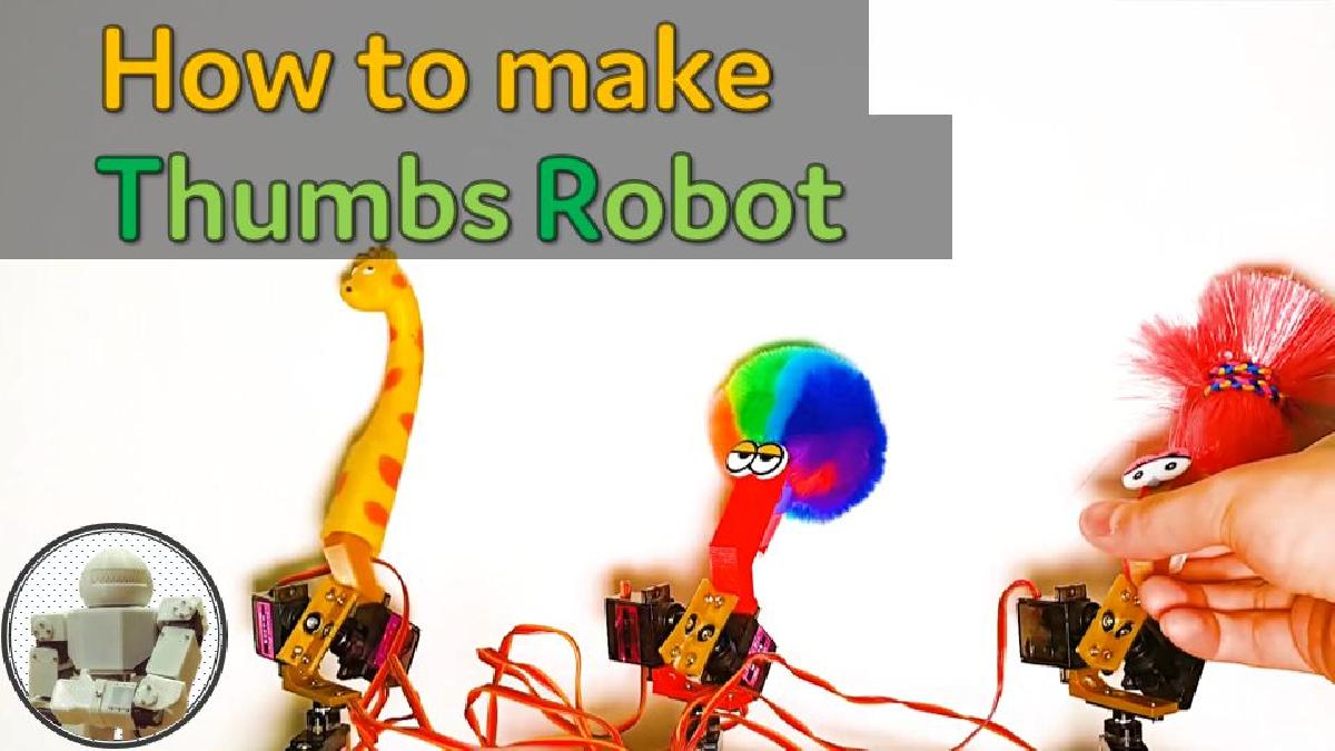 Robo de Polegares[Como fazer] Robo de Polegares | Captura de Movimento | Arduino | Motor Servo | ADC | PWM (codigo fonte)