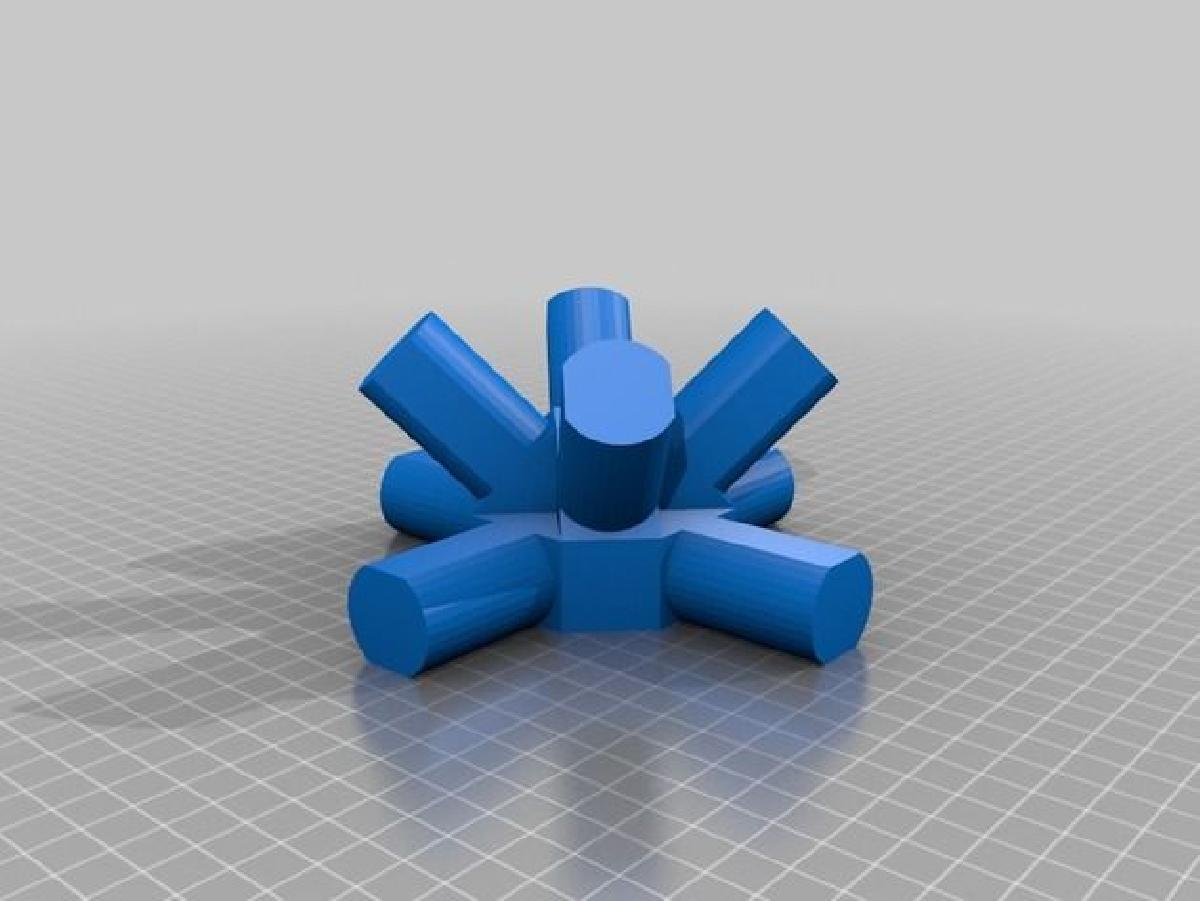 Conector de estrutura espacial para tubo de PVC de 1