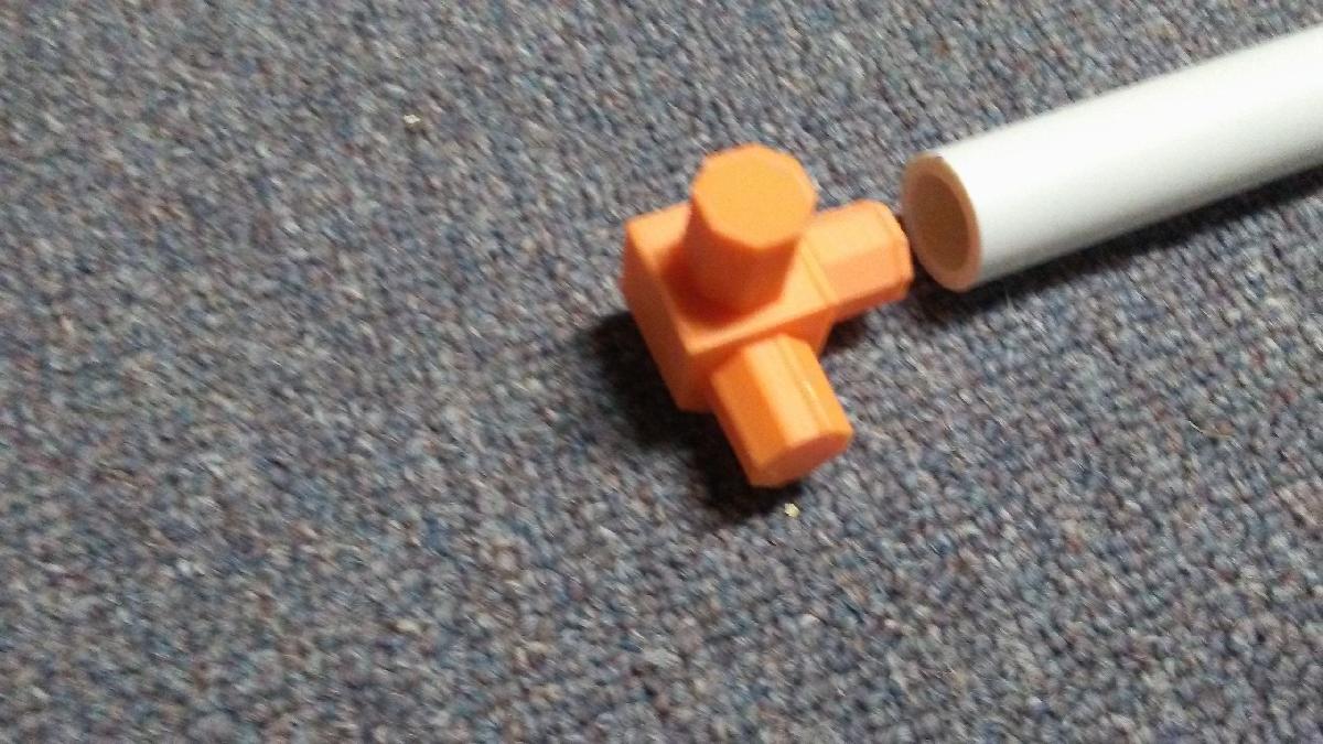 conector de tubo PVC 1/2, 3 vias