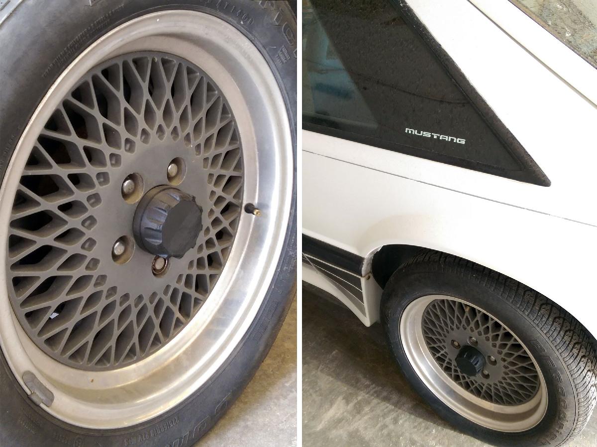 Tampa central da roda Saleen Mustang e alcas do assento