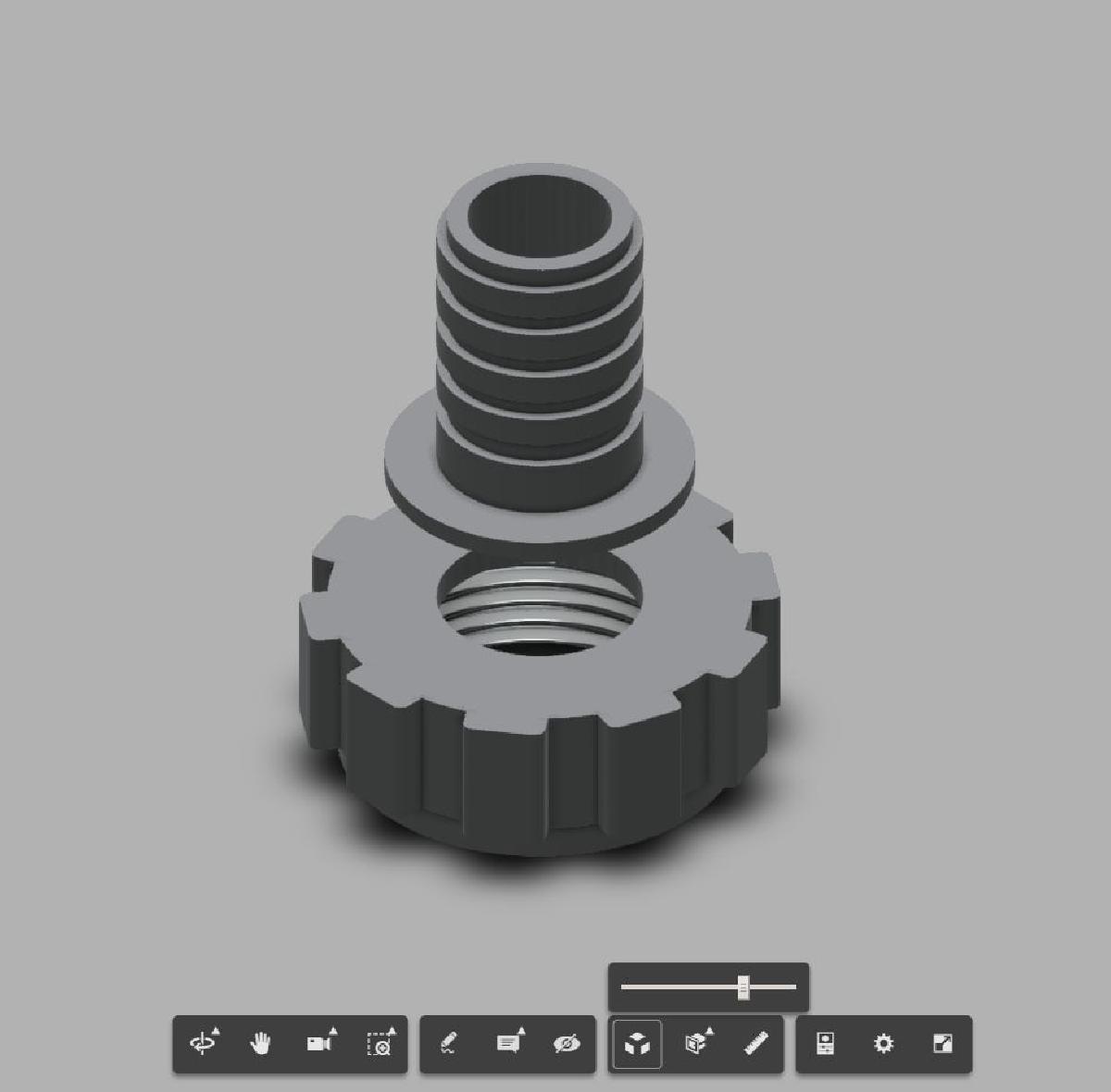 Conector de sifao de 30mm para mangueira de drenagem de maquina de lavar.