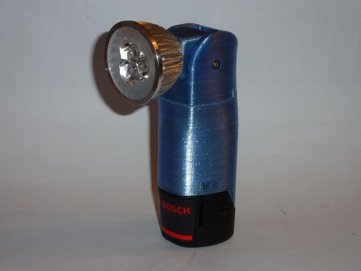 Lanterna Bosch 12V com cabeca ajustavel