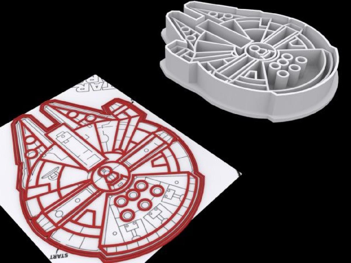 Cortador de biscoitos de Star Wars Halcon Milenario
