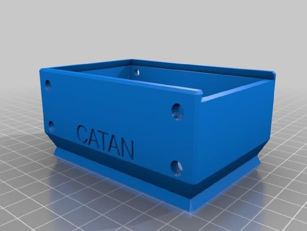 Bandeja/caixa magnetica empilhavel para cartas e figuras de Catan