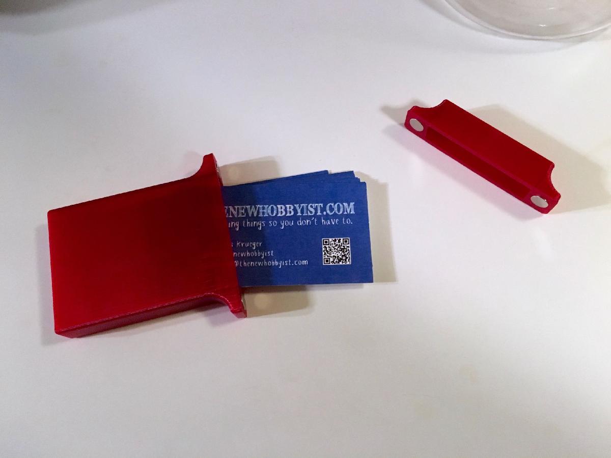 Estojo de Cartoes de Visita Magnetico