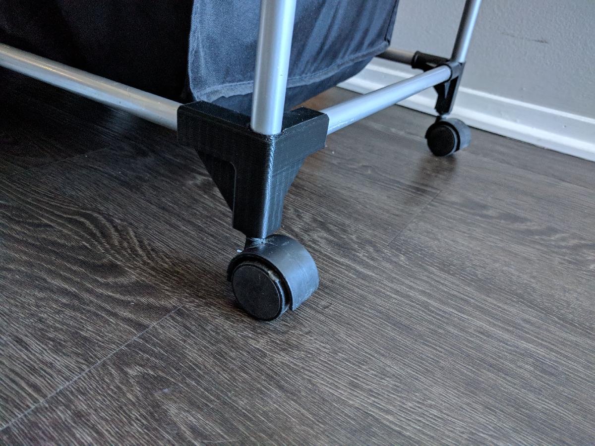 Suporte de Roda para Carrinho de Lavanderia