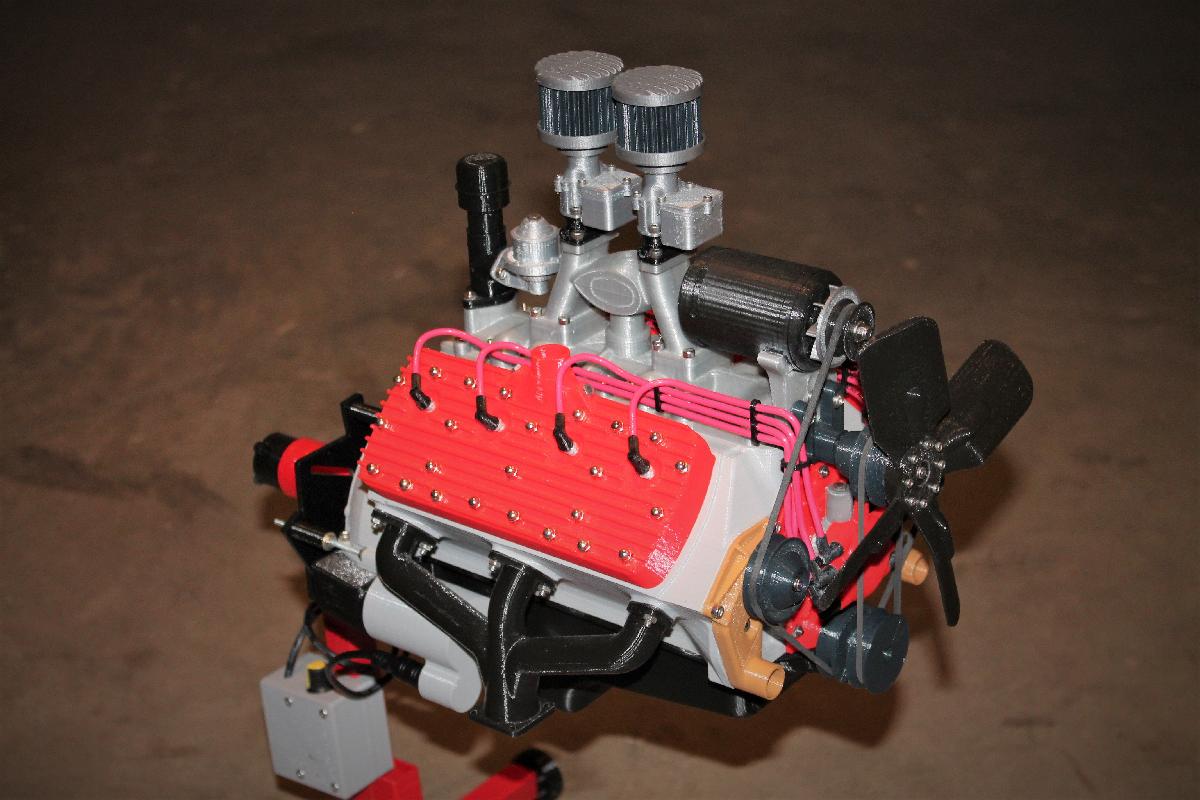 Ford Flat Head V8 Motor Modelo de Trabalho