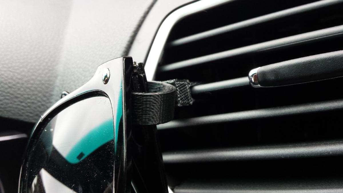 Suporte de Oculos de Sol Personalizavel para Ventilacao de Carro v2.0